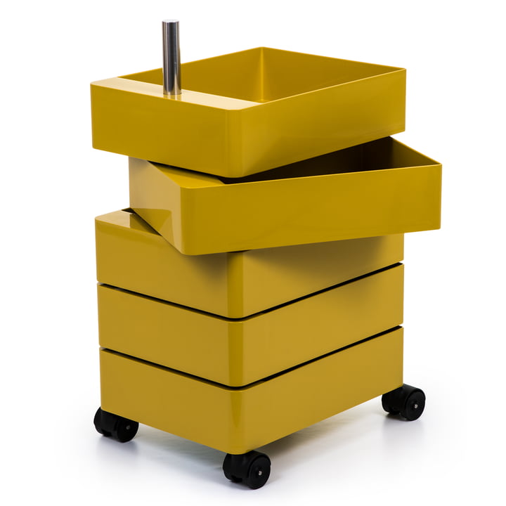 360° Container 5 compartments in yellow from Magis