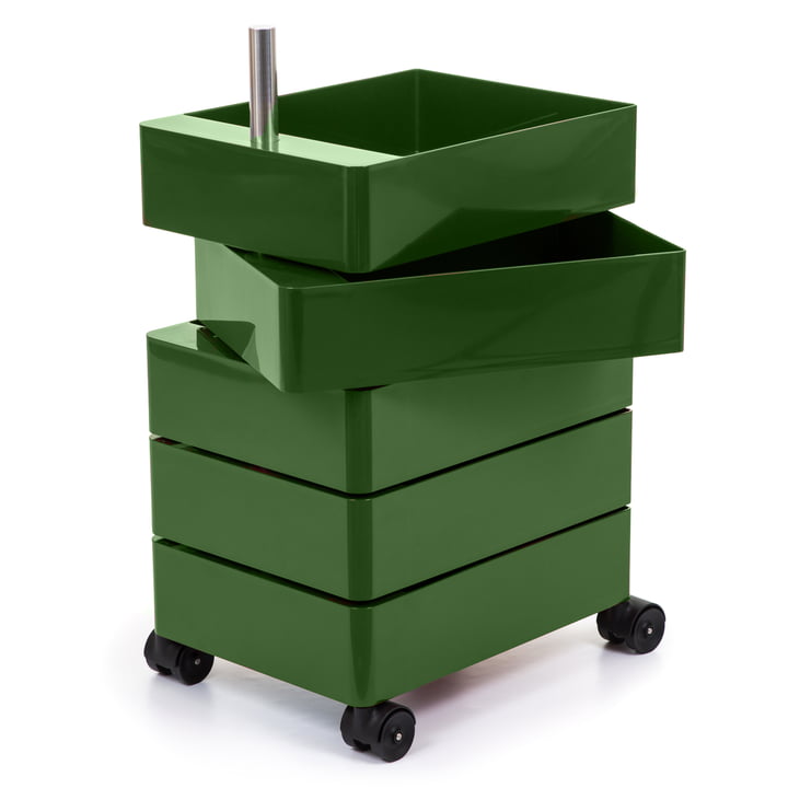 360° Container 5 compartments in green from Magis
