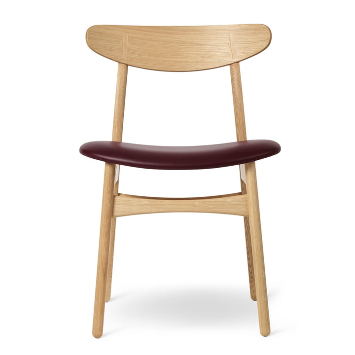CH30P Chair in oiled oak / leather Sif 93 of Carl Hansen