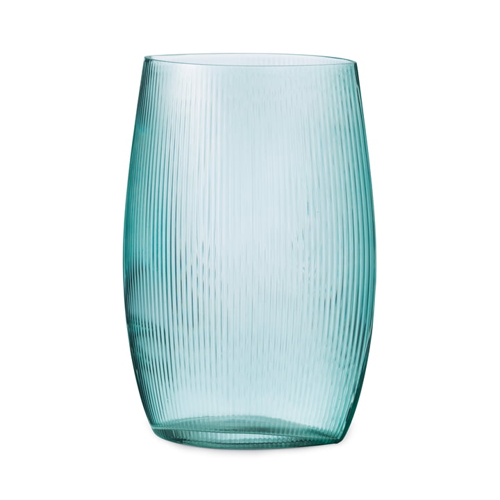 Tide Vase H 28 cm in blue by Normann Copenhagen