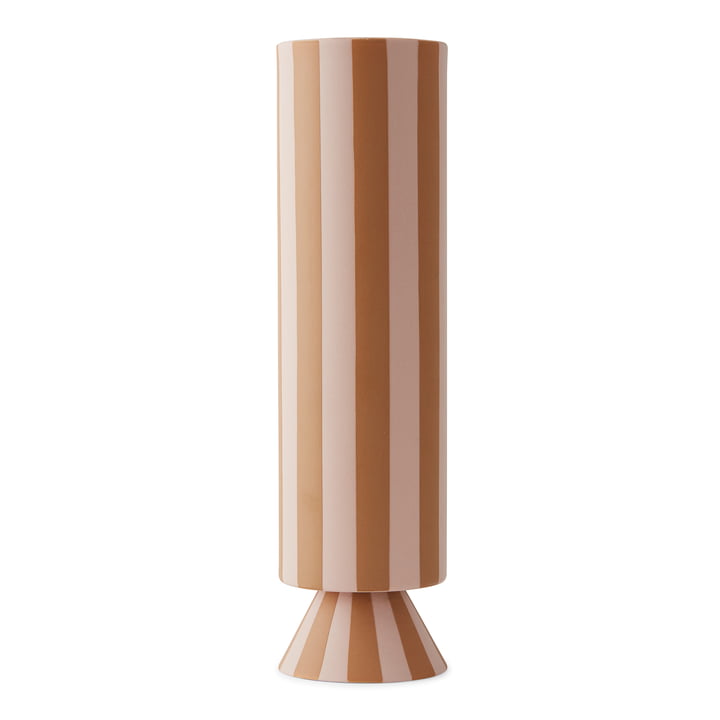 Toppu Vase Ø 8,5 x H 31 cm from OYOY in rose / caramel
