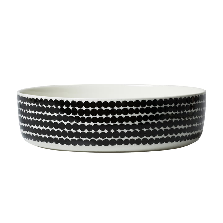 Oiva Räsymatto bowl 3 l from Marimekko in white / black