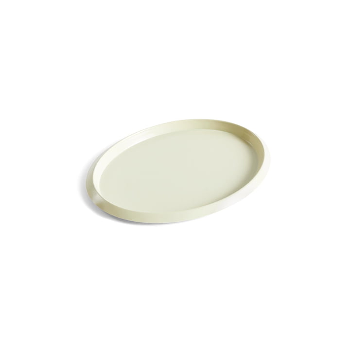 Ellipse Tray S in light yellow by Hay