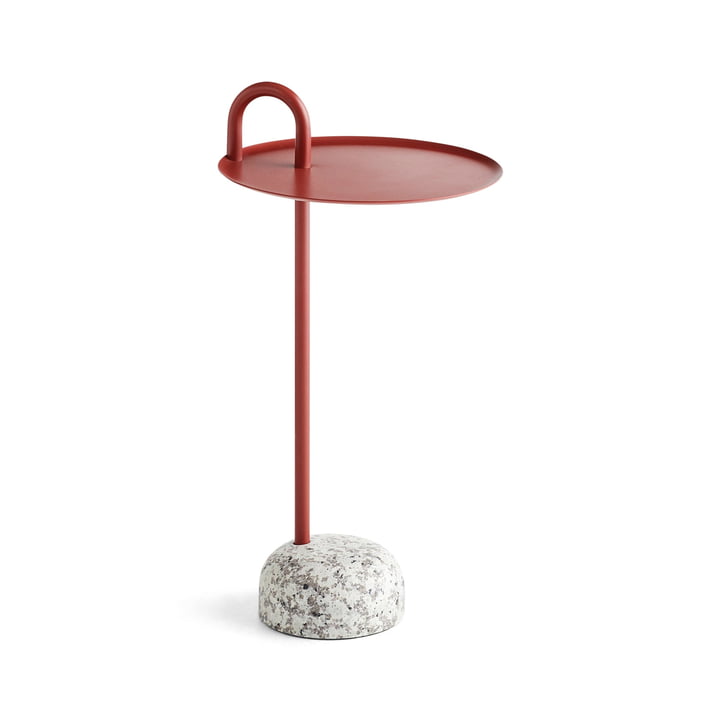 Bowler side table, Ø 36 cm / H 70,5 cm in tile red by Hay