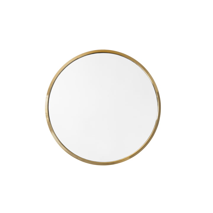 Sillon wall mirror SH4, Ø 46 cm in brass from & tradition