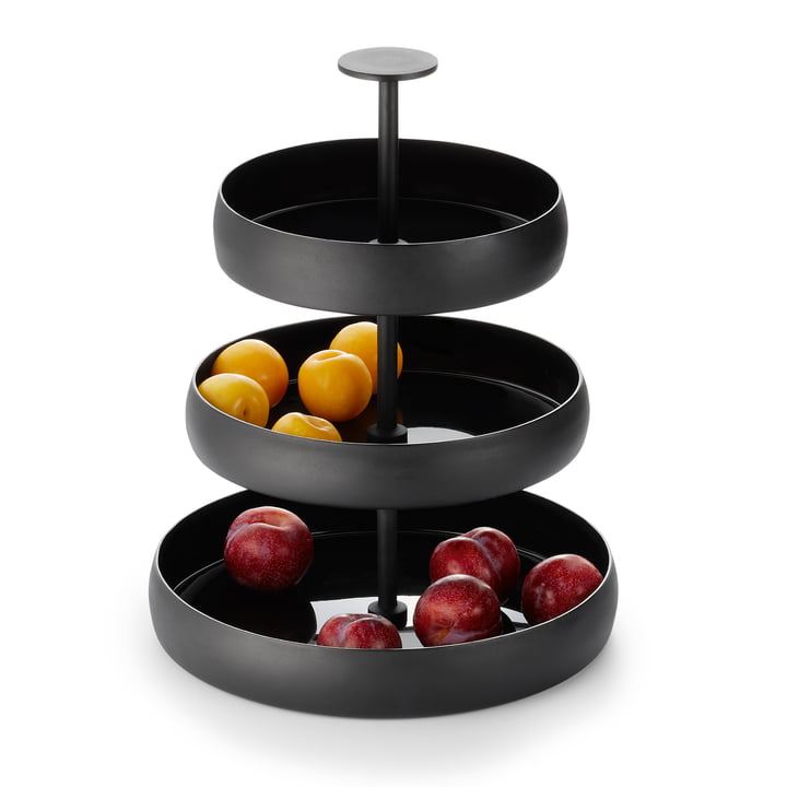 Negretto Etagere in black from Philippi with fruit