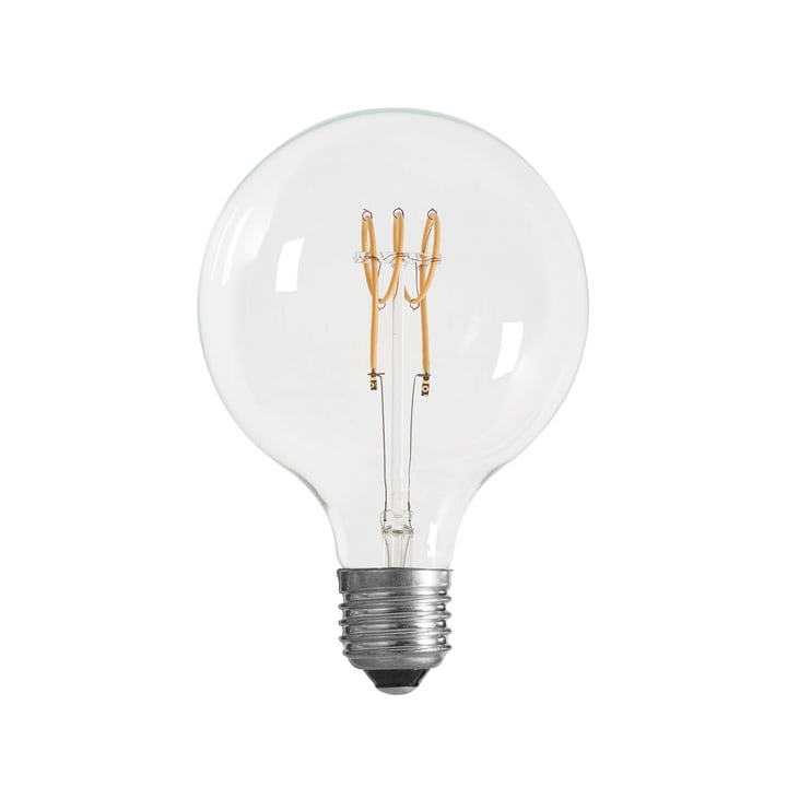LED-Spin bulb Ø 125 mm, E27 / 3 W, clear from NUD Collection