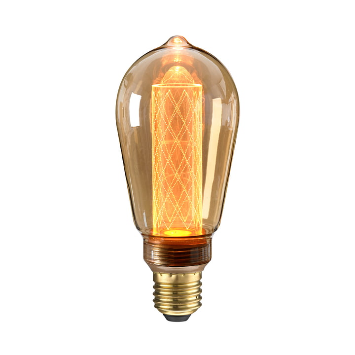 LED Circus bulb Ø 65 mm, E27 / 2,5 W, amber by NUD Collection
