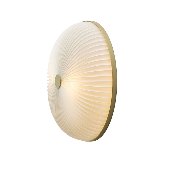 Lamella wall and ceiling lamp Ø 35 cm from Le Klint in gold / white