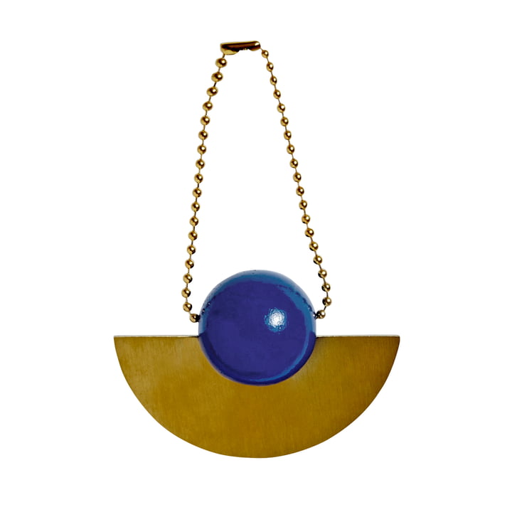 Christmas decoration pendant Lucia in brass / blue by OYOY
