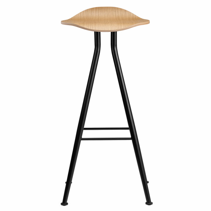 Barfly bar stool H 75 cm from Norr11 in oak nature / black