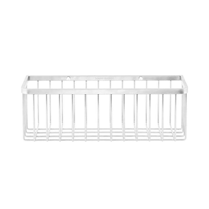 Basket Bathroom Storage, single/ Stainless Steel by House Doctor