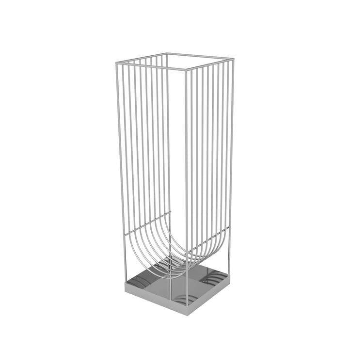 Curva Umbrella Stand from AYTM in silver