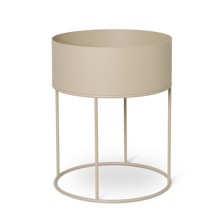 Plant Box round from ferm Living in cashmere