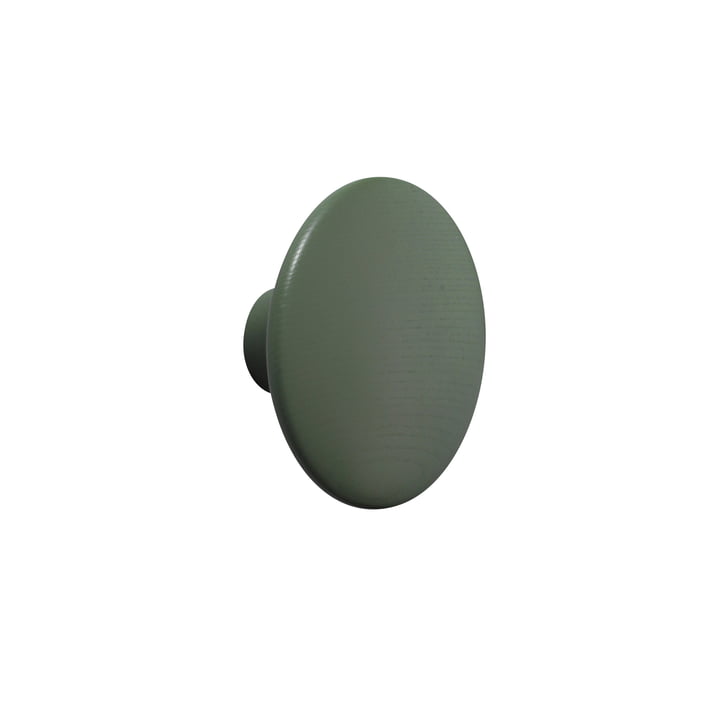 Wall hook "The Dots" single small from Muuto in dark green