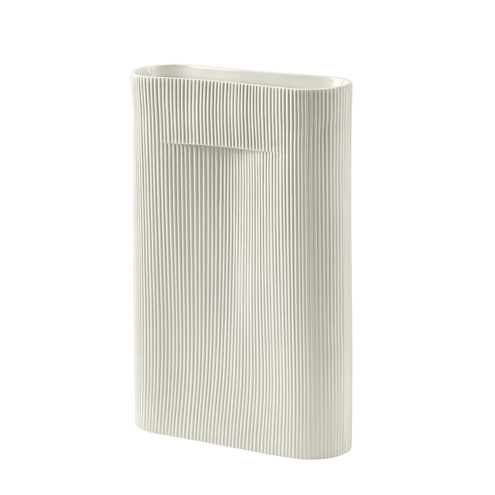 Ridge Vase H 48,5 cm from Muuto in off-white