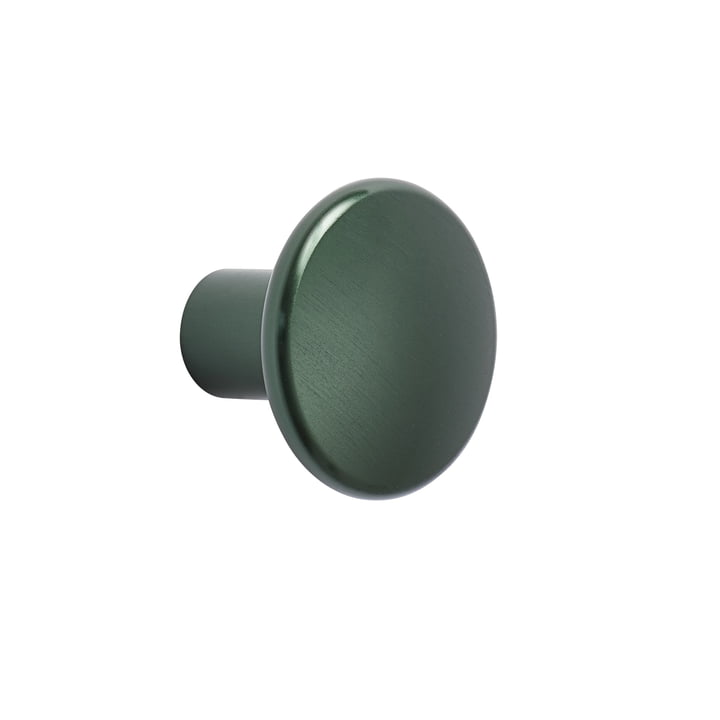 Wall hook " The Dots Metal " single small from Muuto in dark green