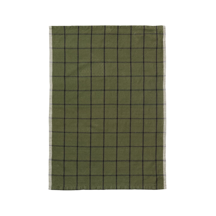 Hale Tea towel from ferm Living in green