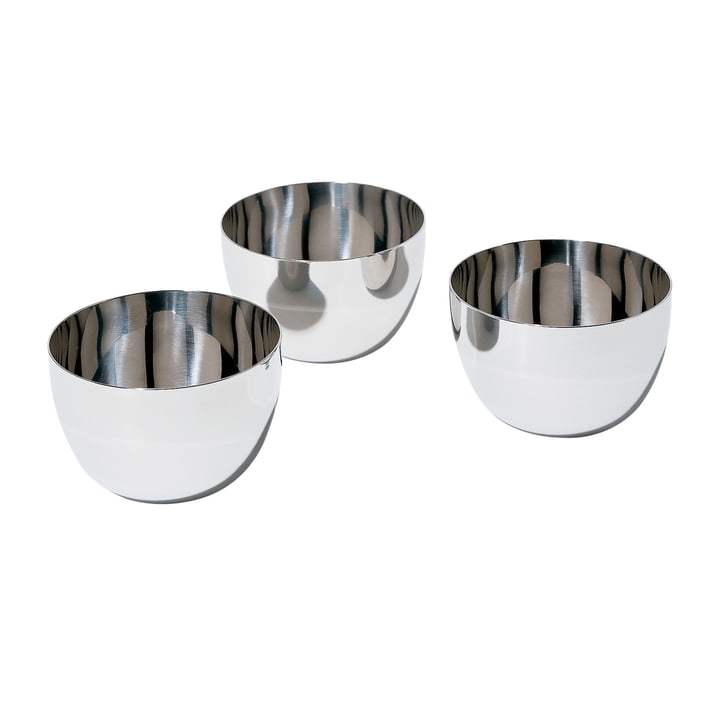 Mami bowl by Alessi in stainless steel (set of 3)