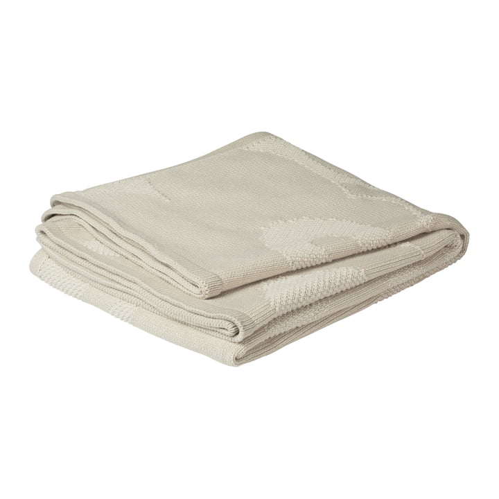 Unikko Blanket 130 x 170 cm, off-white from Marimekko