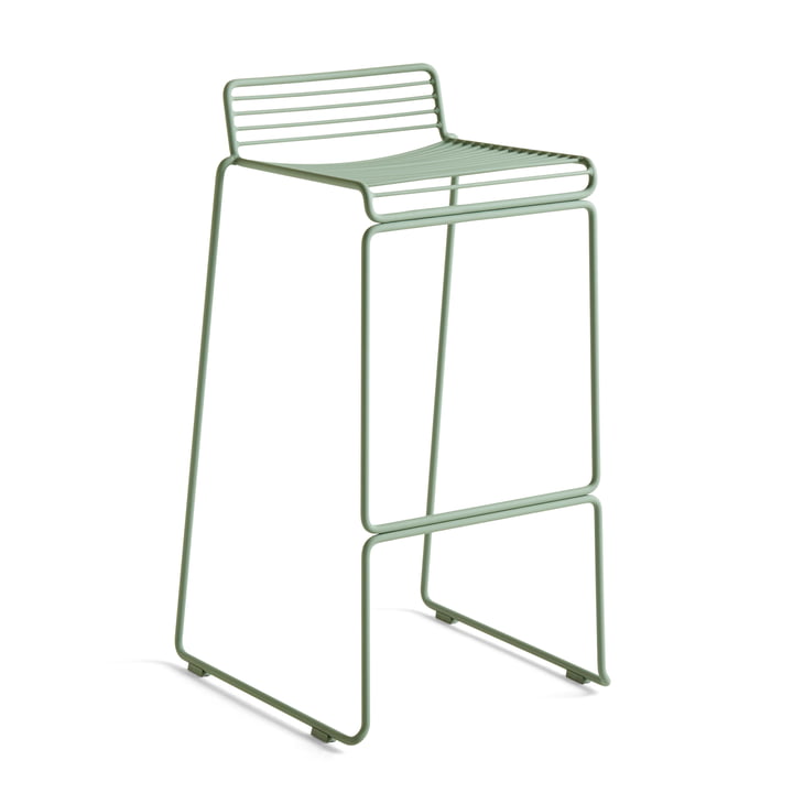 Hee Bar stool high, fall green by Hay
