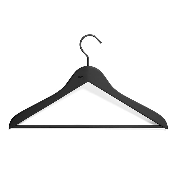 Soft Coat Slim Coat hanger with bar from Hay in black