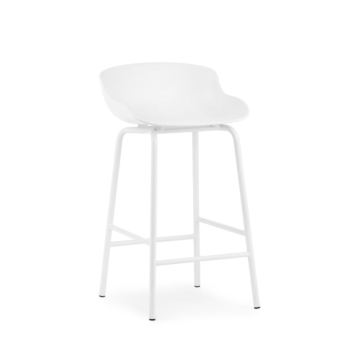 Hyg Bar stool H 65 cm from Normann Copenhagen in white