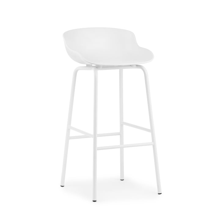 Hyg Bar stool H 75 cm from Normann Copenhagen in white