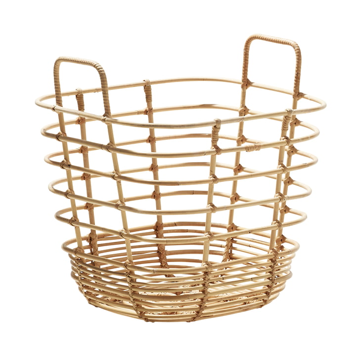 Sweep basket square 42 x 42 cm, natural from Cane-line