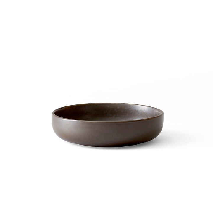 New Norm Bowl Ø 13,5 cm, low, dark glazed by Audo