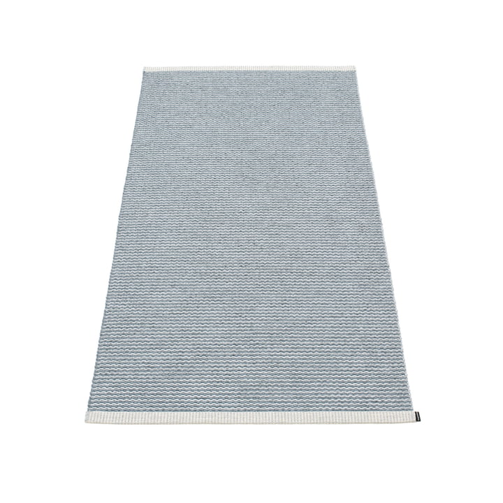 Mono carpet 85 x 160 cm from Pappelina in stormblau / light grey