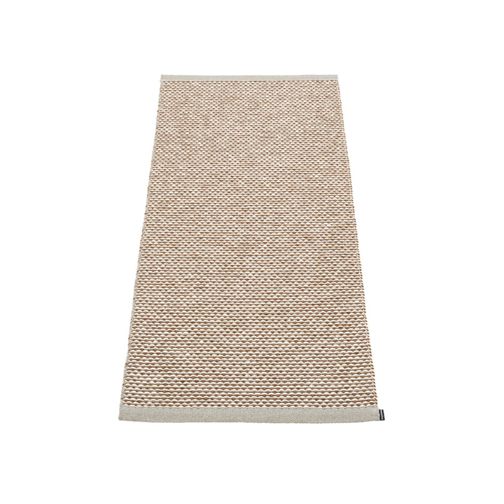 Effi carpet 60 x 125 cm from Pappelina in warm grey / brown / vanilla
