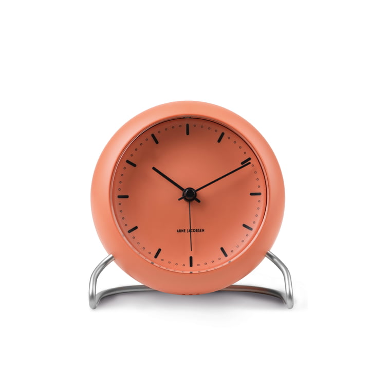 AJ City Hall Alarm clock from Rosendahl in pale orange