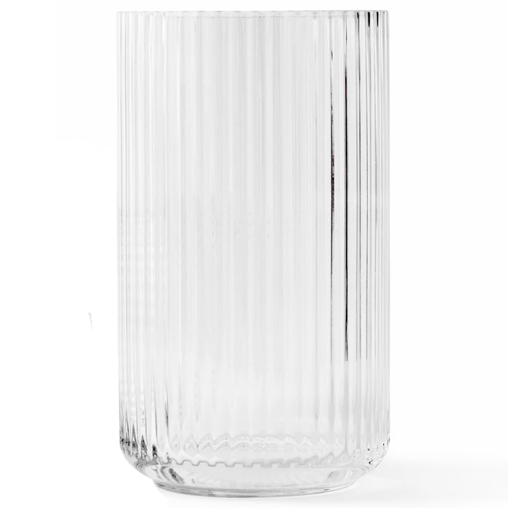 Glass vase H 38 cm from Lyngby Porcelæn in transparent