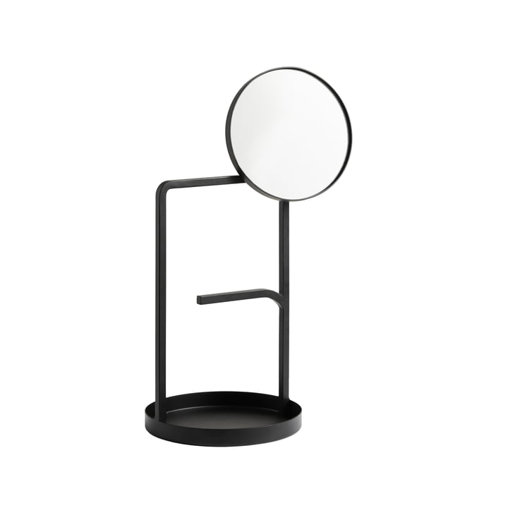 The Muse table mirror from Woud in black