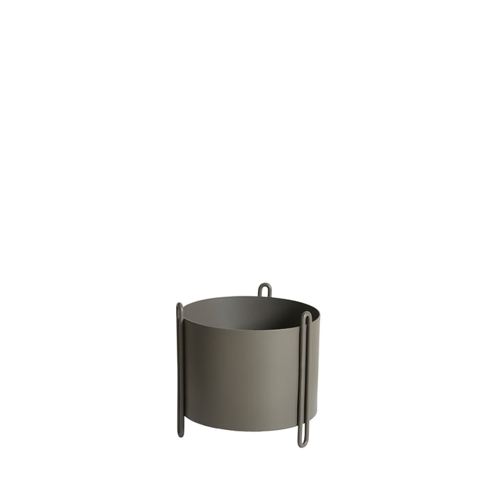 Pidestall Plant container S from Woud in taupe