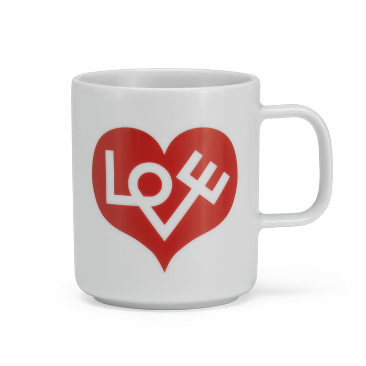 Coffee Mug Love Heart from Vitra in red