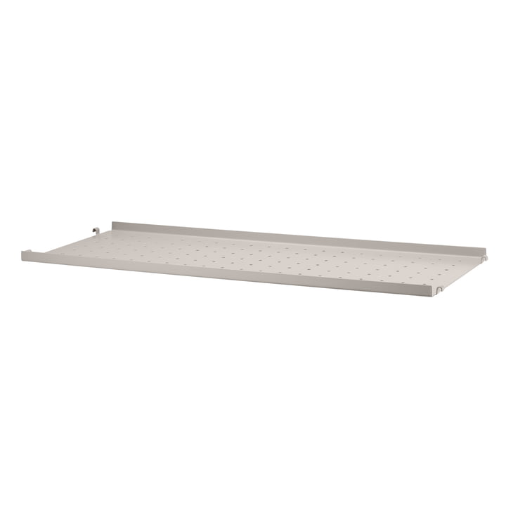 Metal shelf with low edge 78 x 30 cm from String in beige