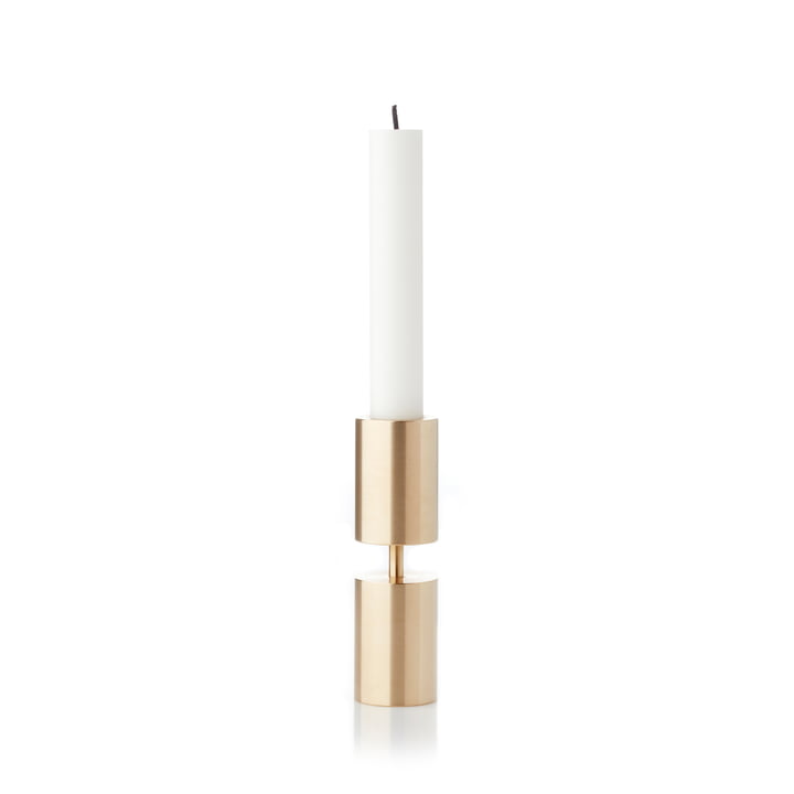 Solid Candleholder from applicata in brass