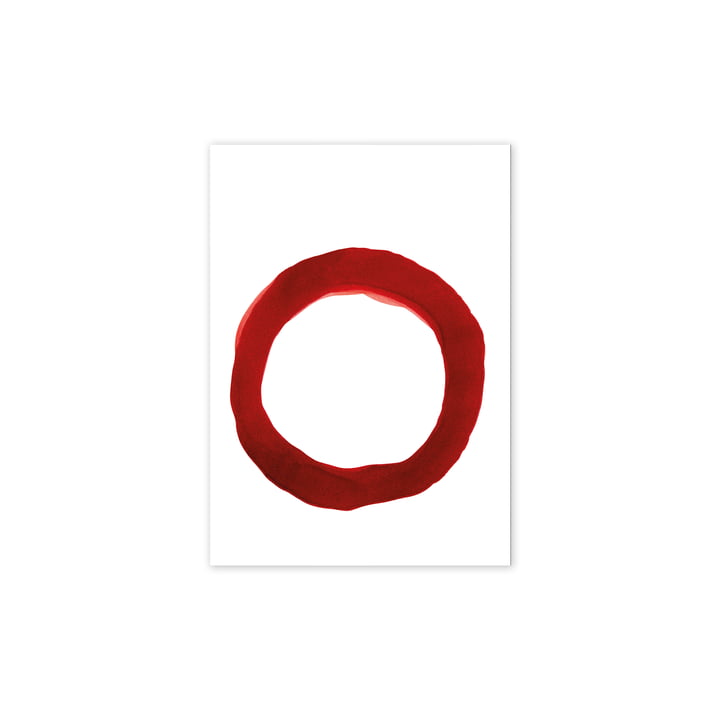 Enso Red IV Poster, 30 x 40 cm from Paper Collective