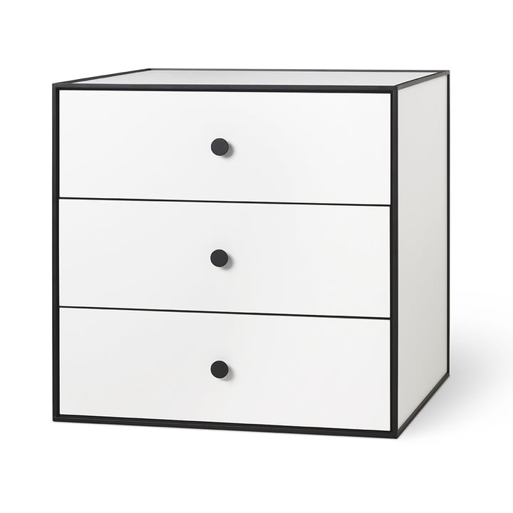 Frame 49 with 3 drawers from Audo in white