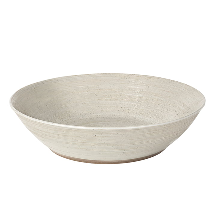 Grød Salad bowl, Ø 30 x H 7,5 cm, sand from Broste Copenhagen