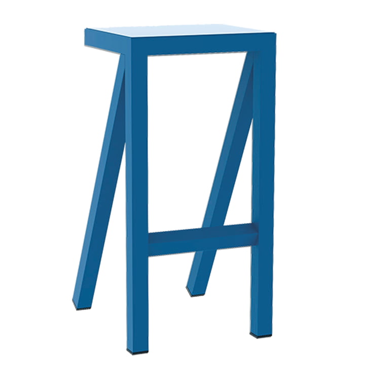 Bureaurama kitchen stool H 62 cm from Magis in blue