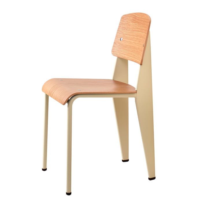 Prouvé Standard chair from Vitra in natural oak / ecru