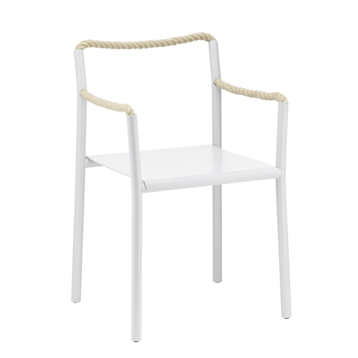 Rope Chair by Artek in light gray / natural