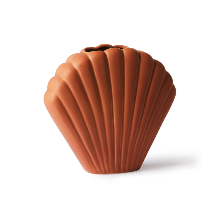 Shell vase M, brown by HKliving