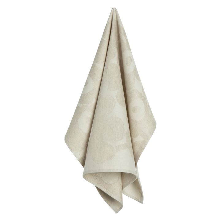 Pieni Unikko Tea towel from Marimekko in off-white / beige