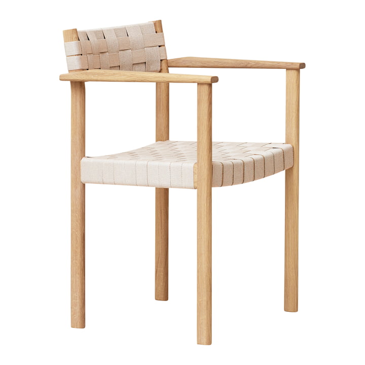 Motif armchair, white pigmented oak from Form & Refine