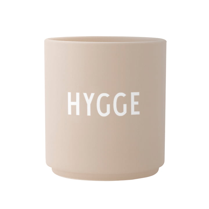 The AJ Favourite porcelain mug, Hygge / beige from Design Letters