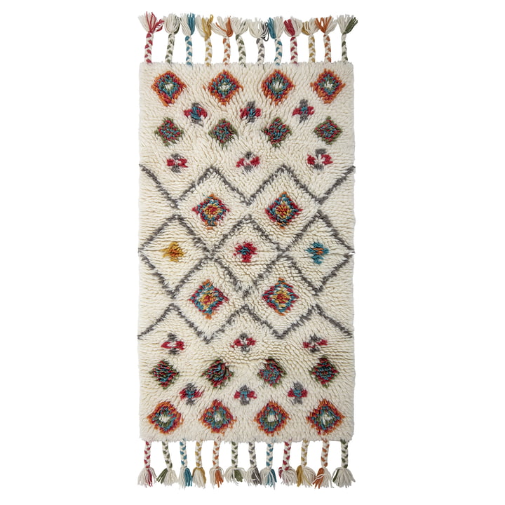 Ibne Rug, 90 x 150 cm, wool / natural from Bloomingville